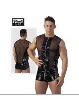 Herren Lack-Body schwarz